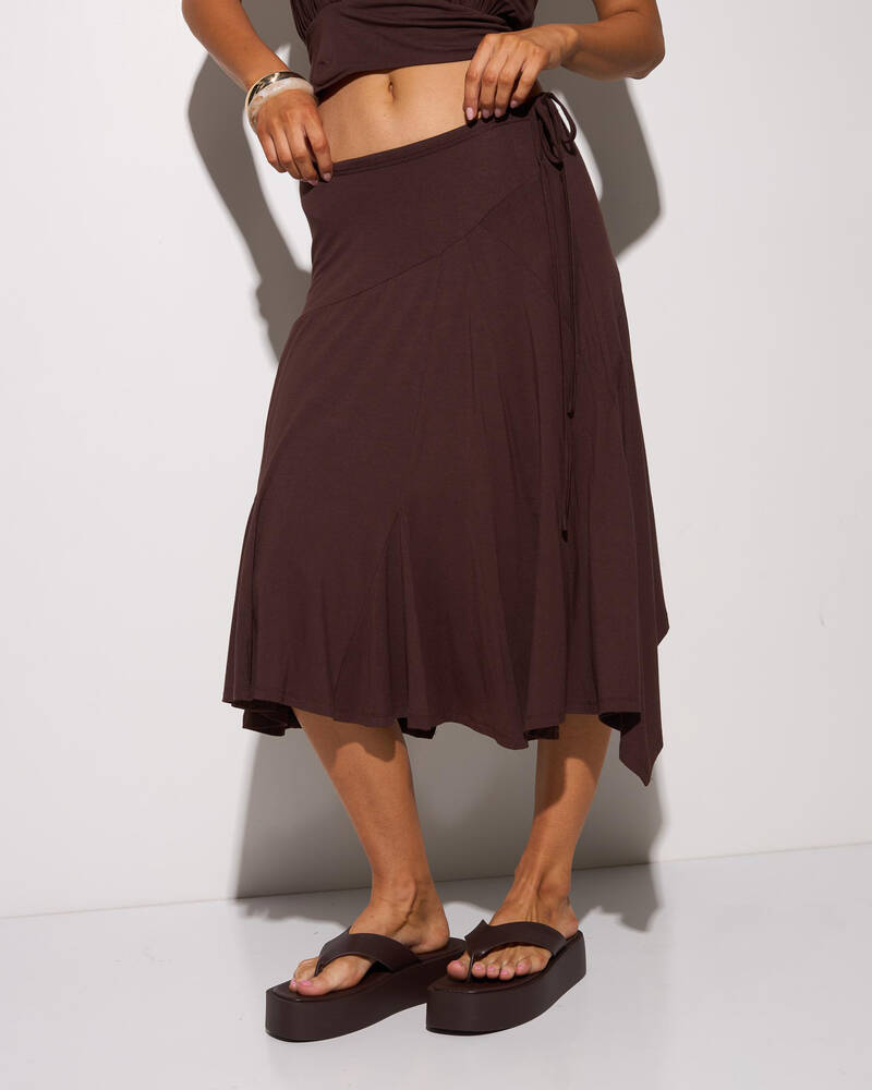 Du Soleil Heather Midi Skirt for Womens