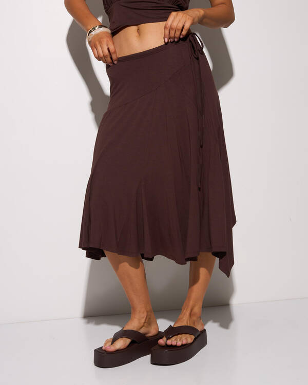 Du Soleil Heather Midi Skirt for Womens