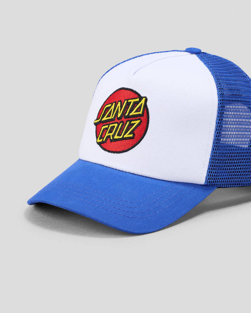 Santa Cruz Boys' Classic Dot Trucker Cap for Mens
