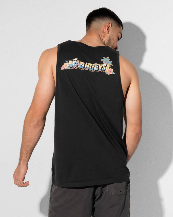 Surfing Hueys Singlet Tank