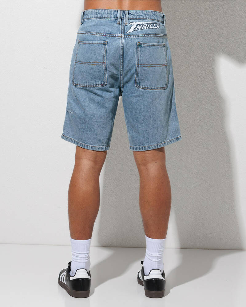 Thrills Heavy Voltage Slacker Relaxed Denim Short for Mens