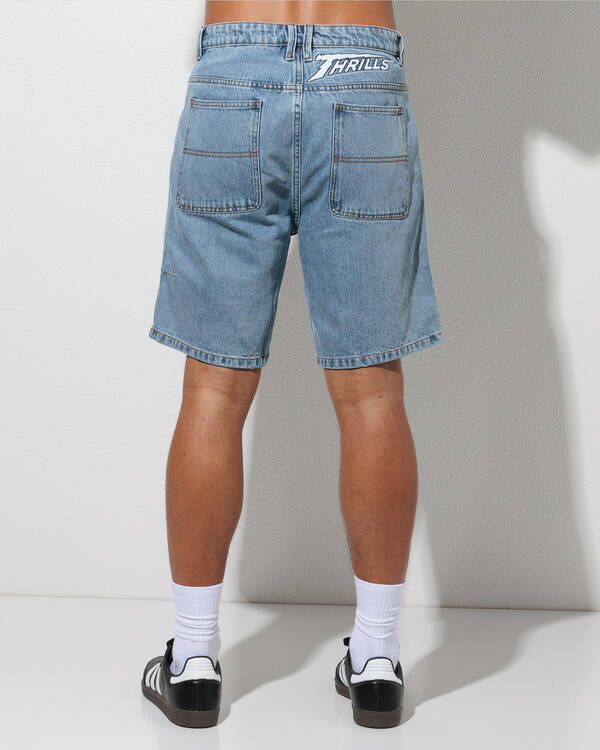 Thrills Heavy Voltage Slacker Relaxed Denim Short for Mens