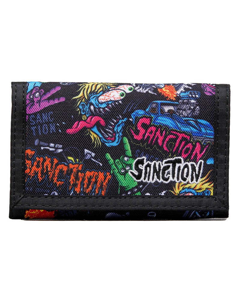 Sanction Monster Tri-Fold Wallet for Mens
