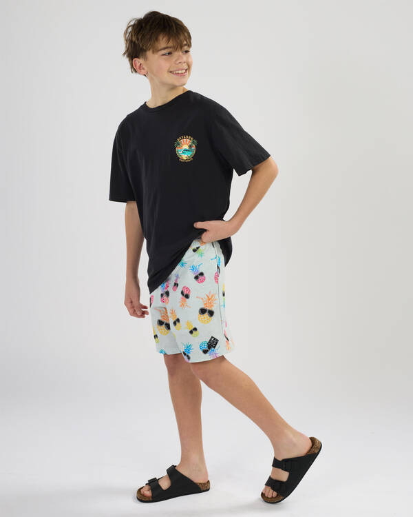 Skylark Boys' Scene Elastic Waist Shorts for Mens