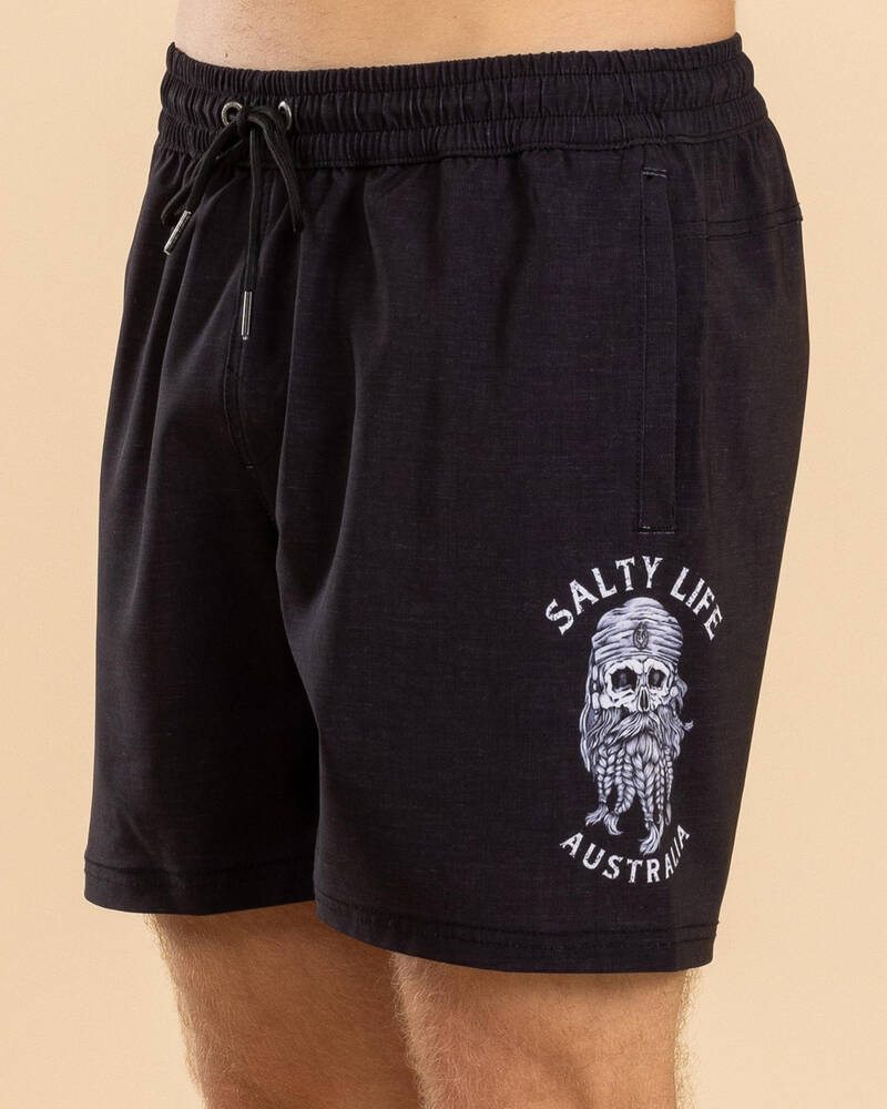 Salty Life Dutchman Elastic Waist Board Shorts for Mens