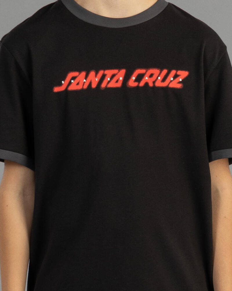 Santa Cruz Boys' Spray Strip Front T-Shirt for Mens