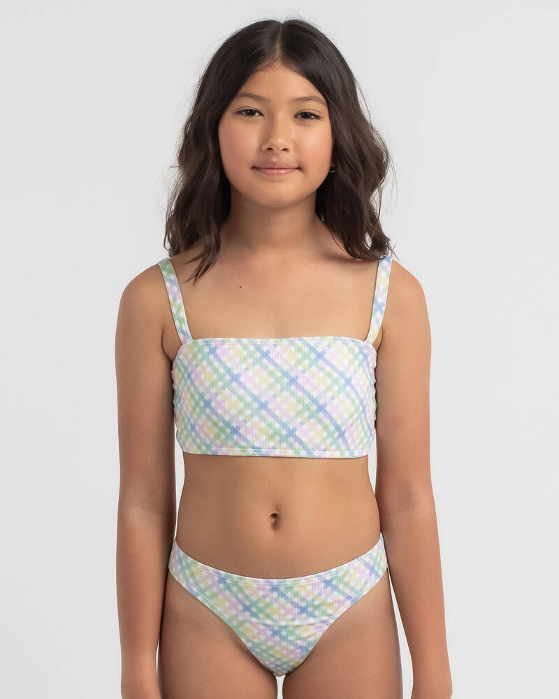 Kaiami Girls' Lucille Bandeau Bikini Set for Womens