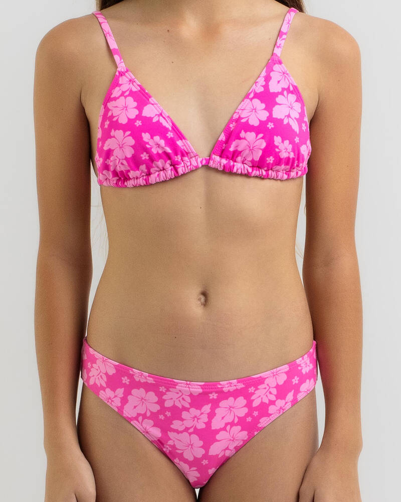 Kaiami Girls' Malibu Beach Triangle Bikini Set for Womens