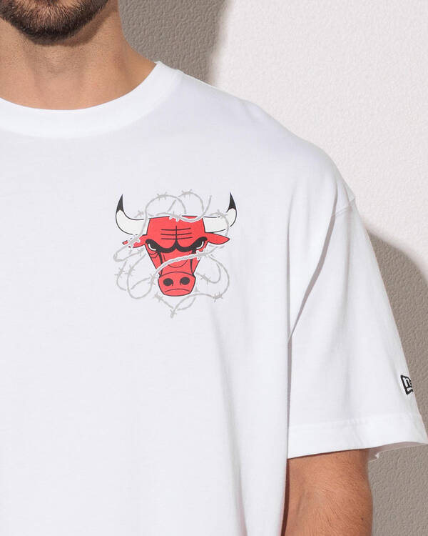 New Era Chicago Bulls Barbed T-Shirt for Mens