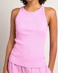Calvin Klein Modern Rib Graphic Tank Top for Womens image number null