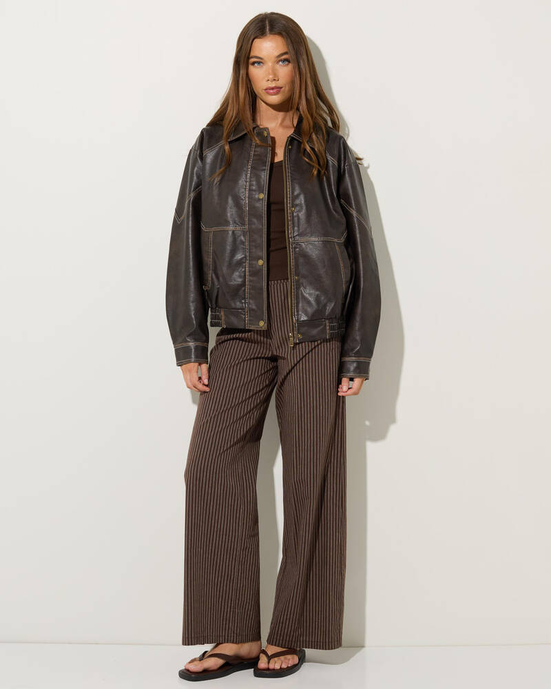 Ava And Ever Radley Faux Leather Jacket for Womens