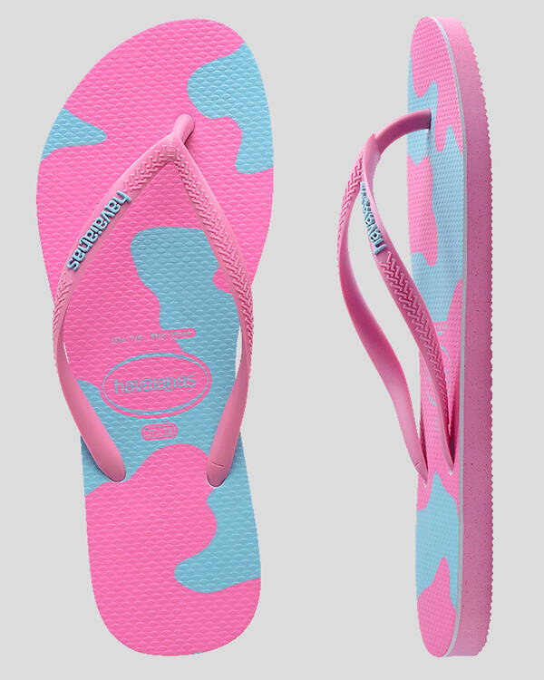 Havaianas Kids' Slim Print Moo Moo Thongs for Womens
