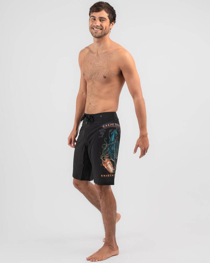Salty Life Kraken Board Shorts for Mens