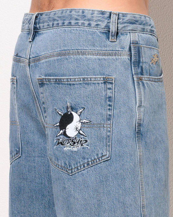 Worship Supplies Spiker Big Dawg Jean Shorts for Mens