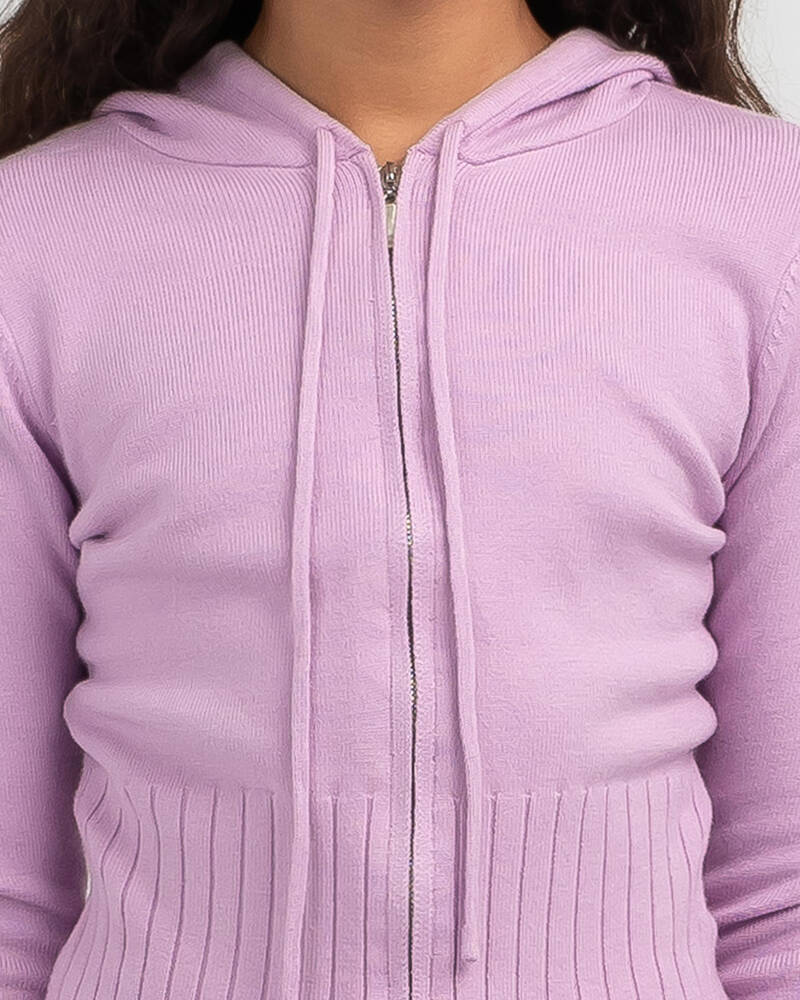 Ava And Ever Girls' Cady Hooded Zip Knit Jumper for Womens