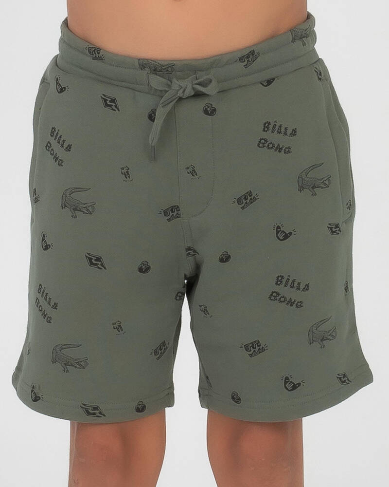 Billabong Boys' Printed Fleece Shorts for Mens