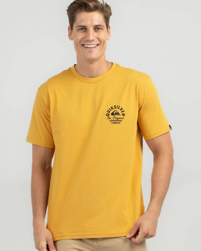 Easy Script Mustard United - Returns - Circled States & T-Shirt Quiksilver FREE* Beach Shipping In City
