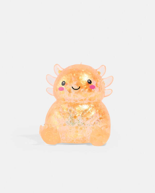 Smooshos Super Squeeze Glitter Axolotl Squishy Fidget Toy for Unisex