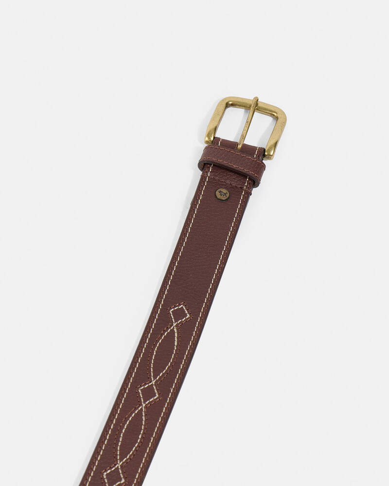 Ringers Western Crossover Leather Belt for Mens