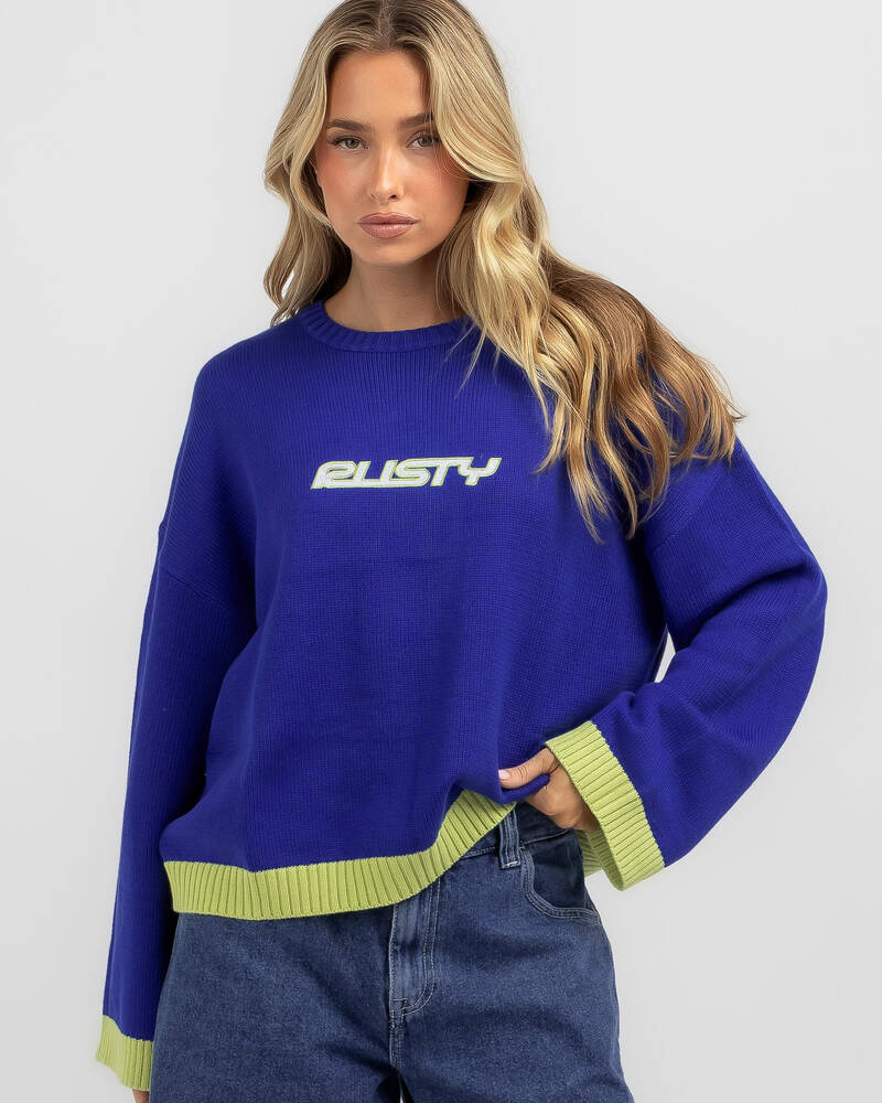Rusty Rider Relaxed Knit Jumper for Womens