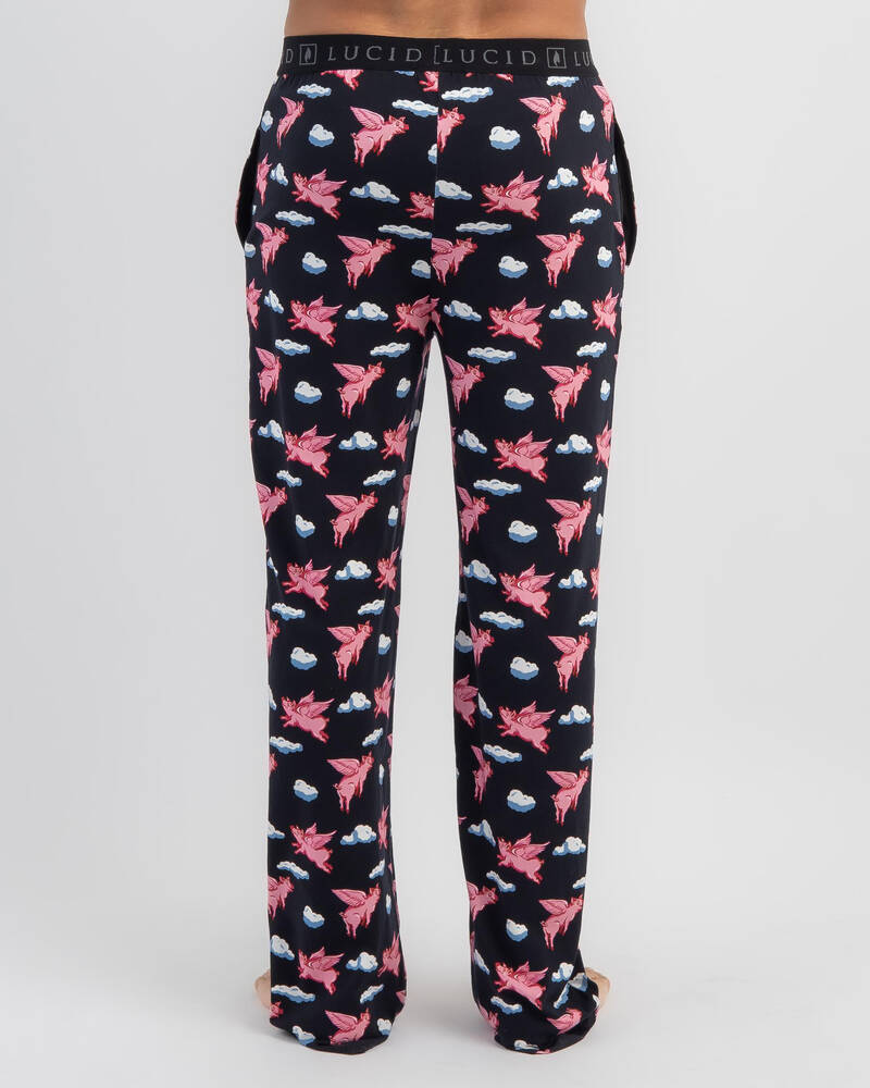 Lucid Flying Pigs Pyjama Pants for Mens