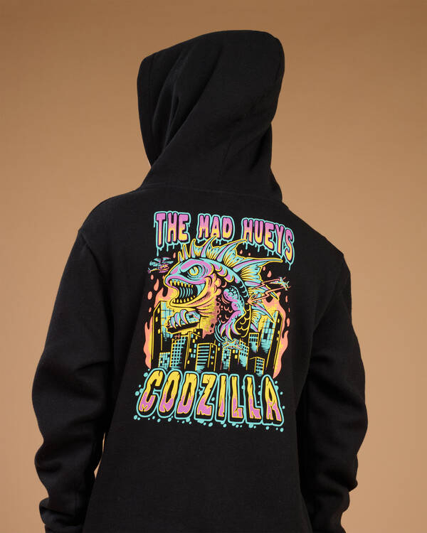 The Mad Hueys Boys' Codzilla Returns Hoodie for Mens