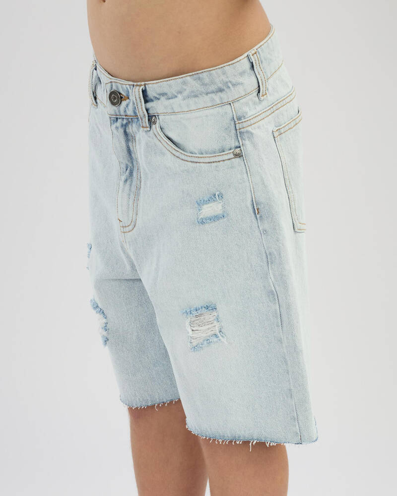 Jacks Boys' Shredded Denim Shorts for Mens