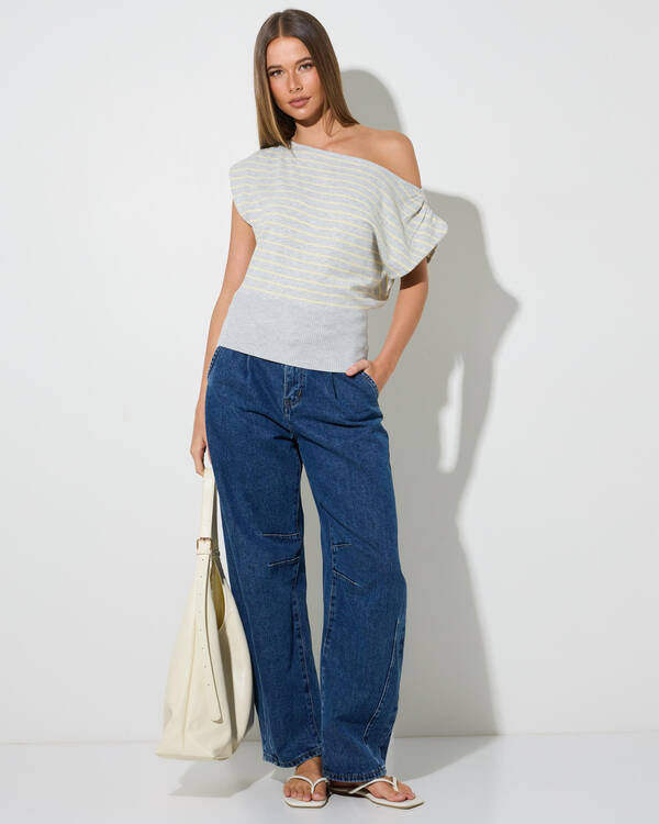 Mooloola Elijah Off Shoulder Knit Top for Womens
