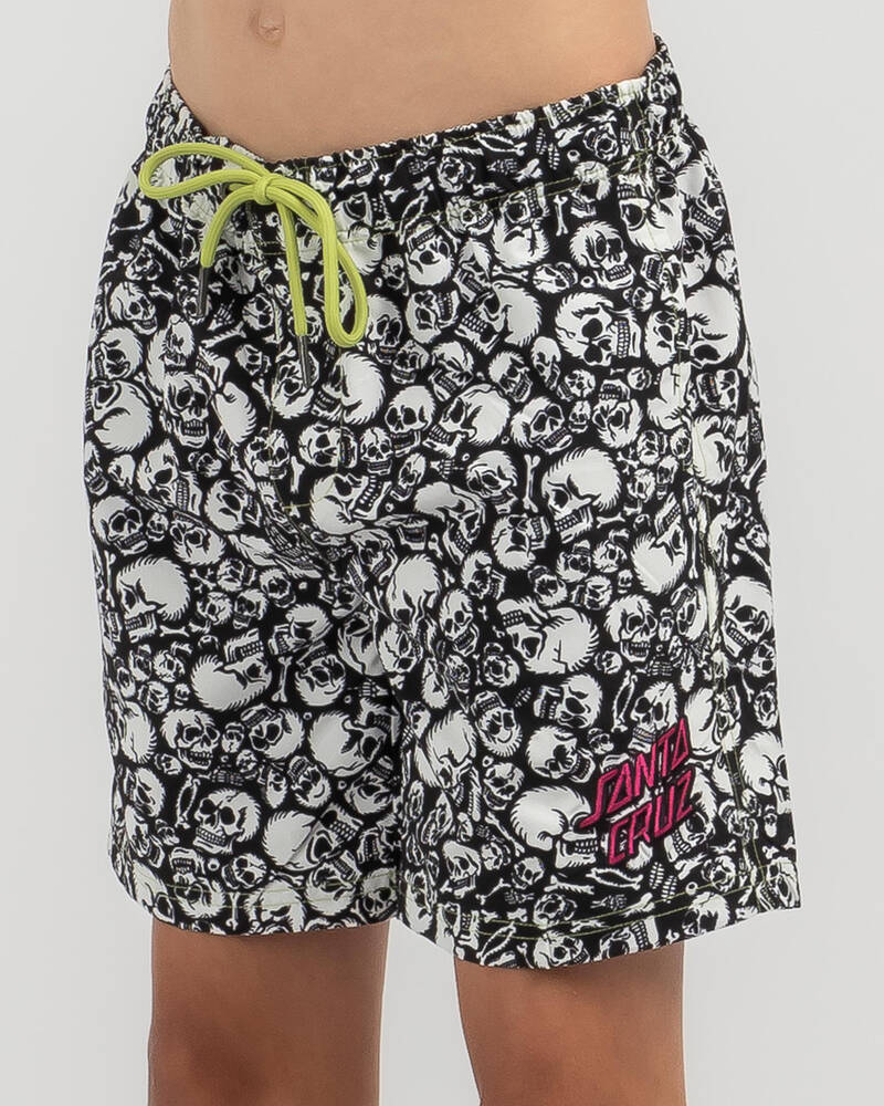 Santa Cruz Boys' Ossuary All Over Board Shorts for Mens