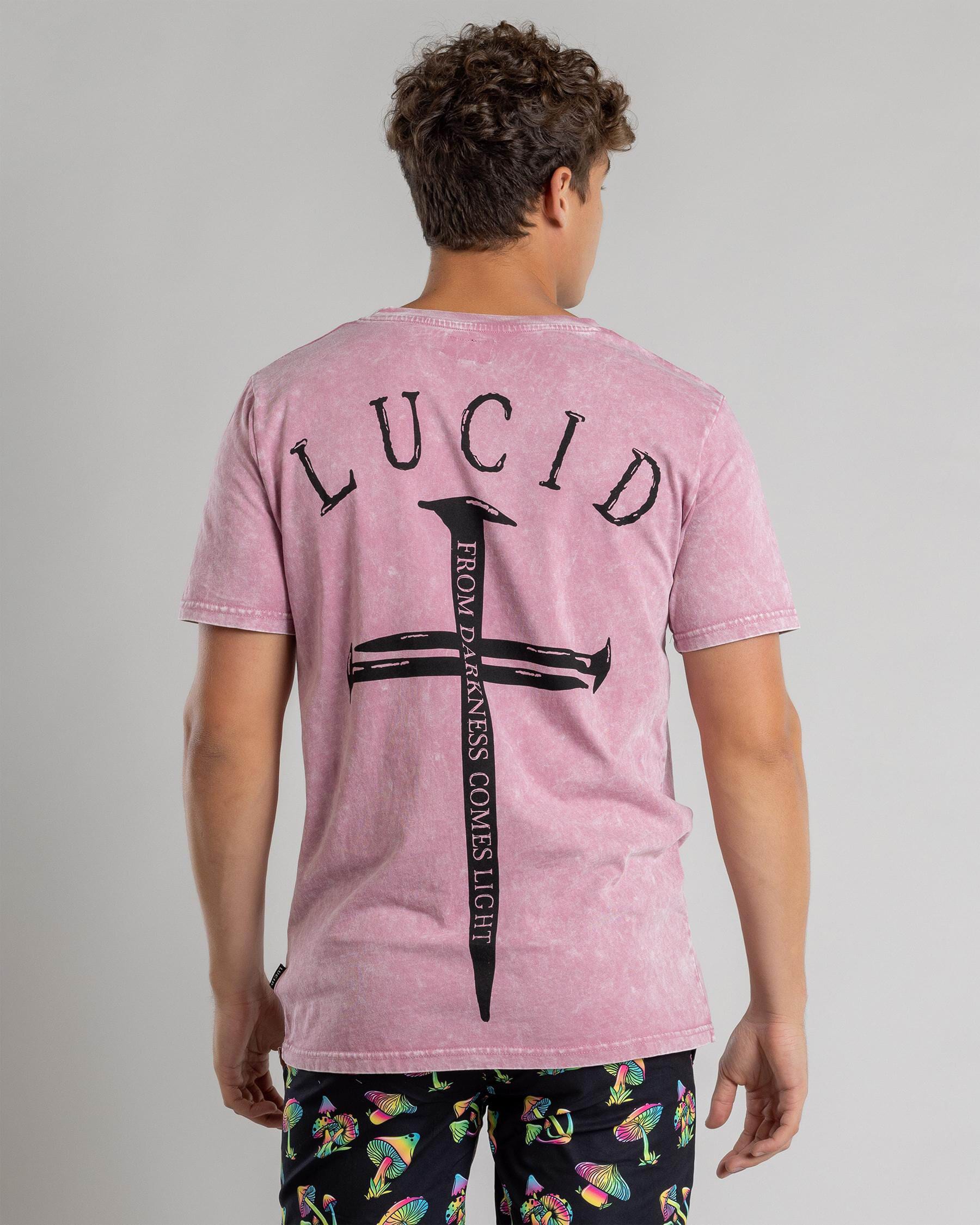 Lucid Sense T-Shirt In Pink Wash - FREE* Shipping & Easy