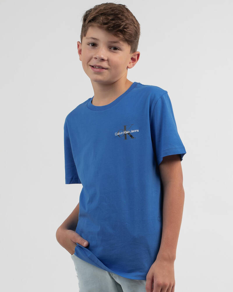 Calvin Klein Boys' Chest Monogram T-Shirt for Mens image number null