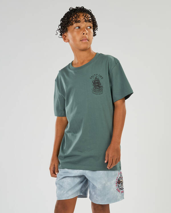 Salty Life Boys' Kraken's Hold T-Shirt for Mens
