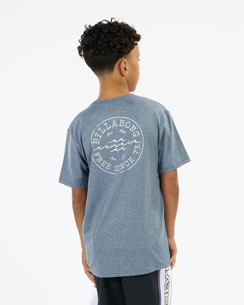 Billabong Boys Big Wave Daz Short Sleeve Rash Vest for Mens
