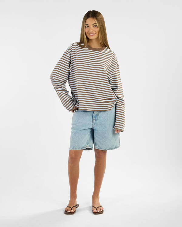 Mooloola Girls' Janet Striped Long Sleeve Top for Womens