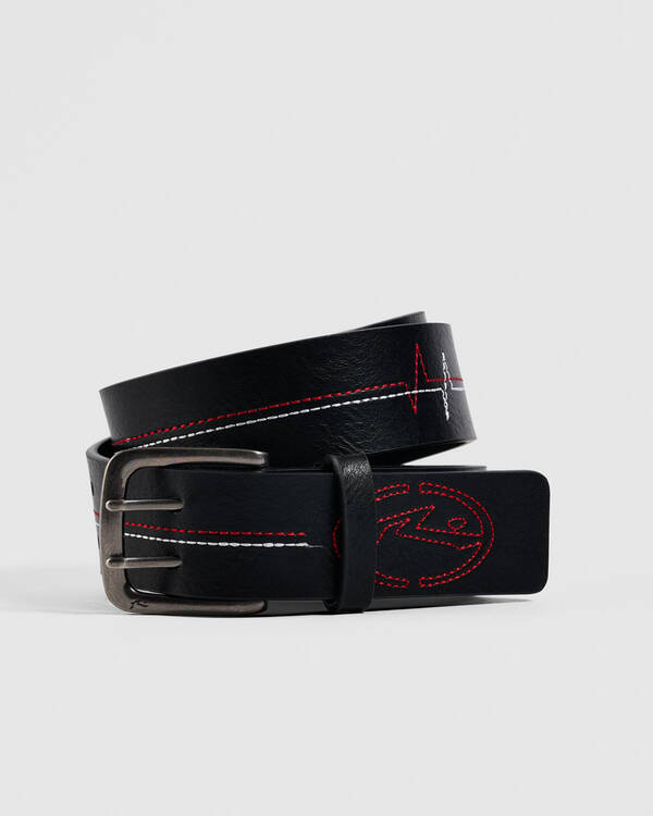 Rusty Deep Track Faux Leather Belt for Mens