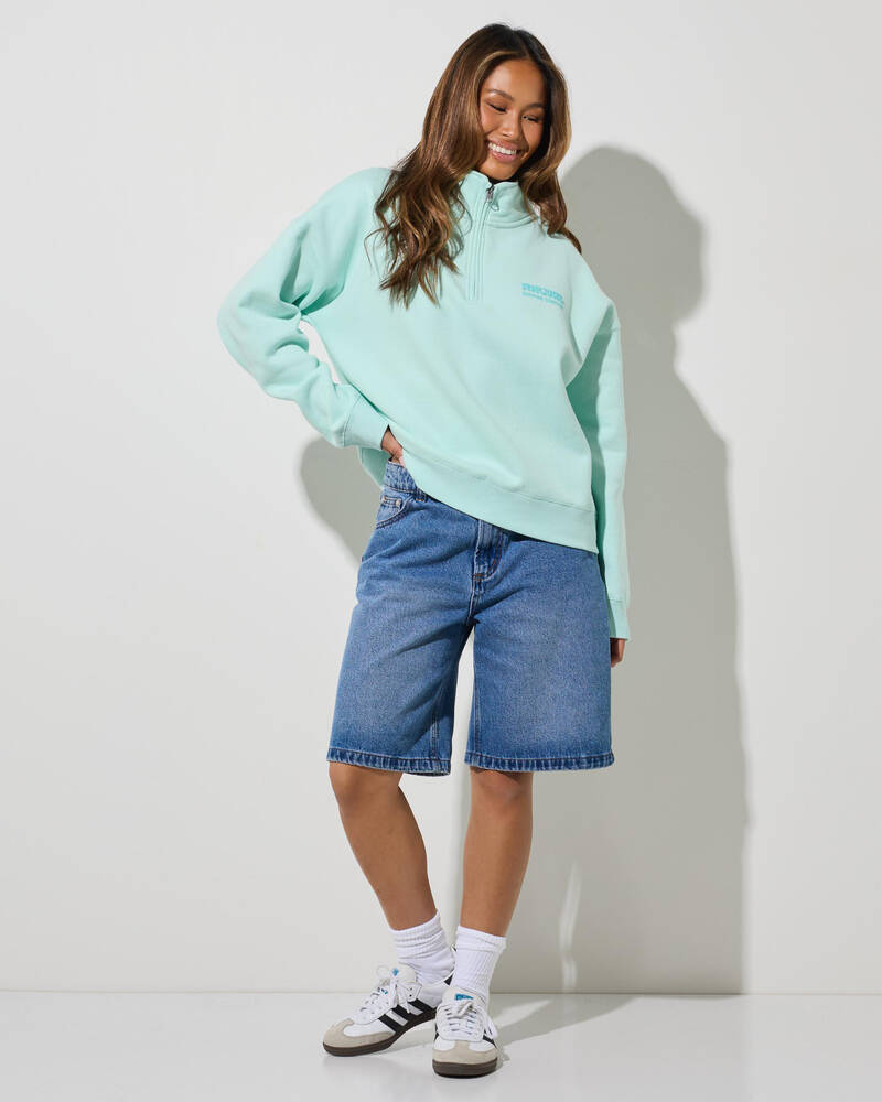 Rip Curl Surf Puff 1/4 Zip Sweatshirt for Womens