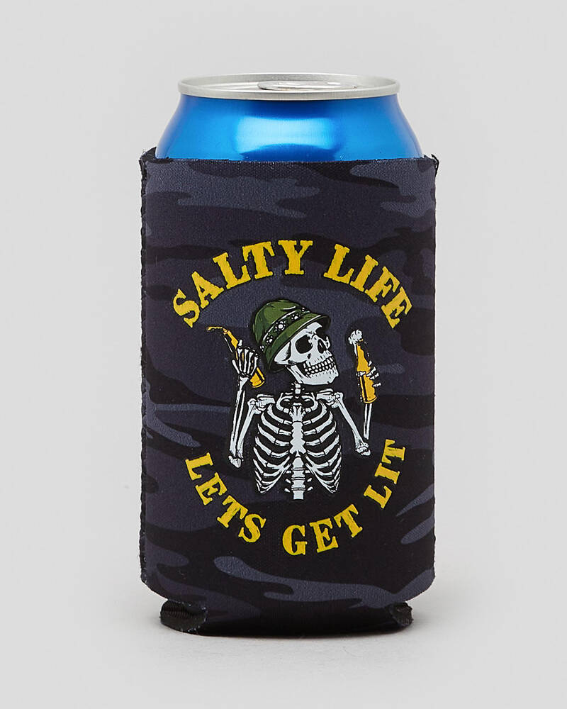 Salty Life Get Lit Stubby Cooler for Mens