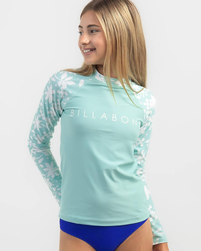 Billabong Girls' Catcha Wave Long Sleeve Rash Vest for Womens