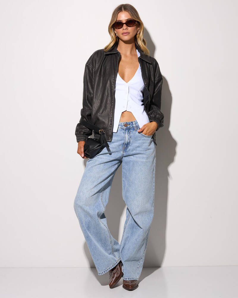 Ava And Ever Cyrus Faux Leather Jacket for Womens