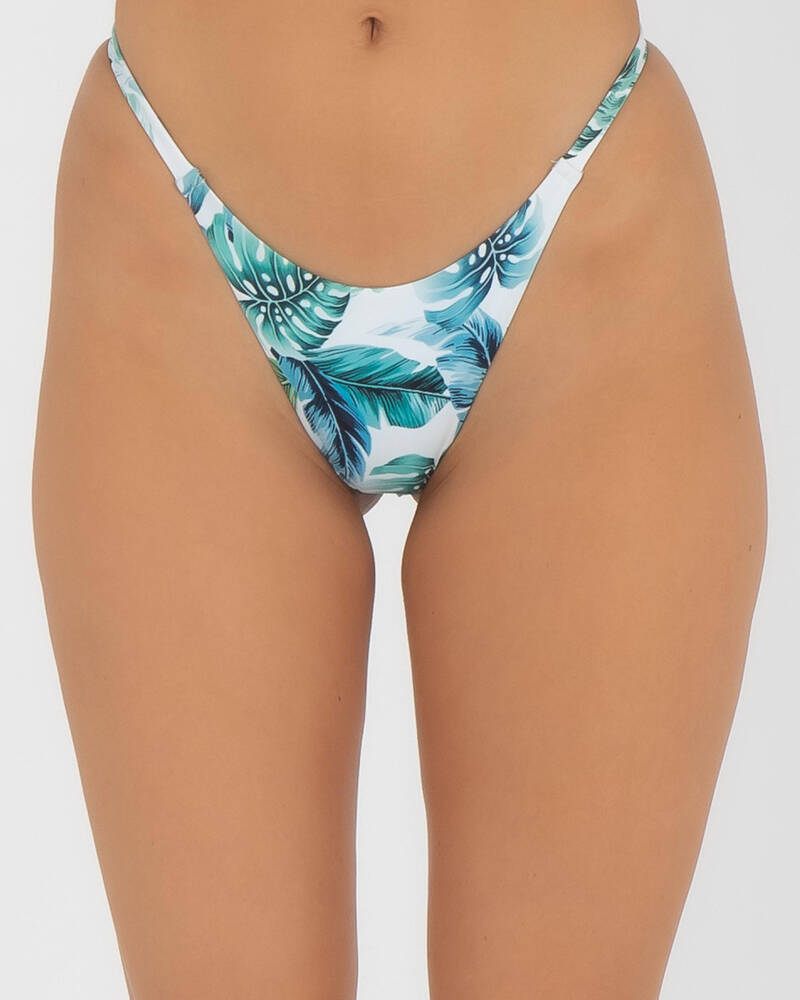 Kaiami Key Largo Palms G-String Bikini Bottom for Womens