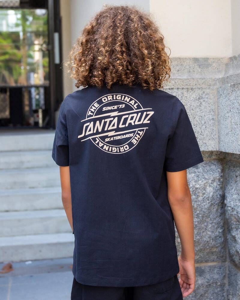 Santa Cruz Boys' Bolt Strip Short Sleeve Shirt for Mens
