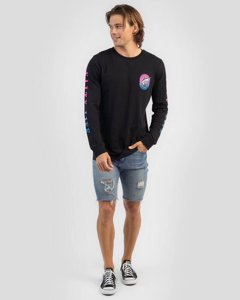 Salty Life Cheers Long Sleeve T-Shirt for Mens