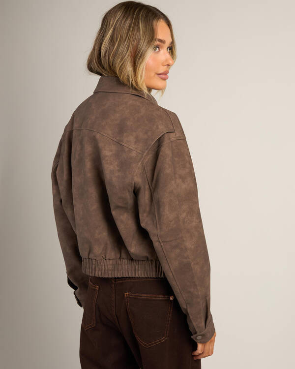 Ava And Ever Brando Faux Leather Jacket for Womens