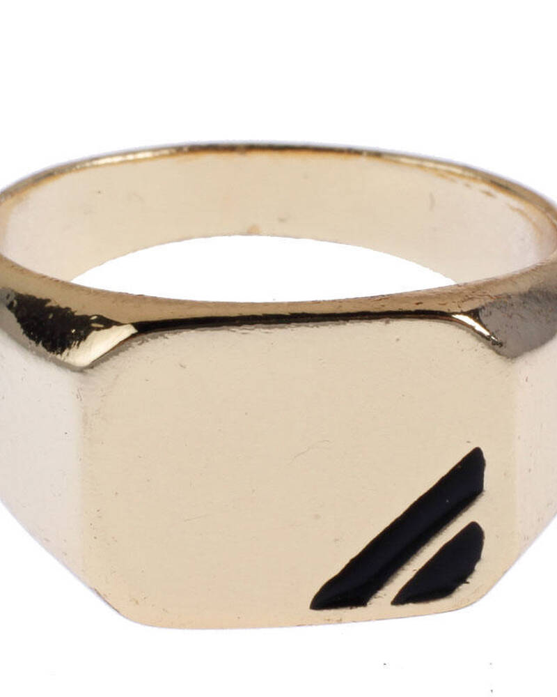 Redemption Gold Square Ring for Mens