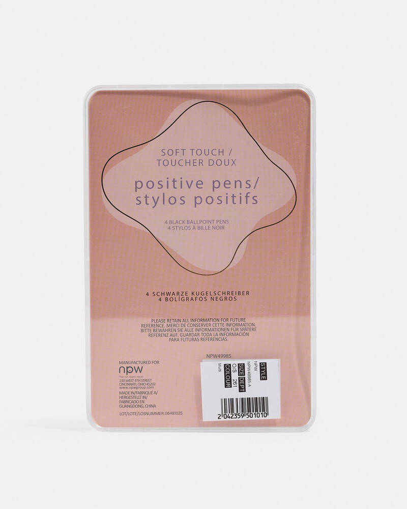 NPW Soft Touch Positive Pens Set for Womens