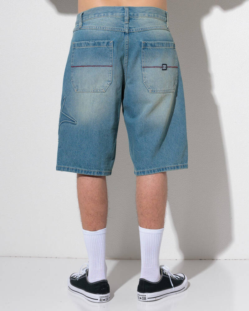 Billabong Script Smoko Denim Shorts for Mens