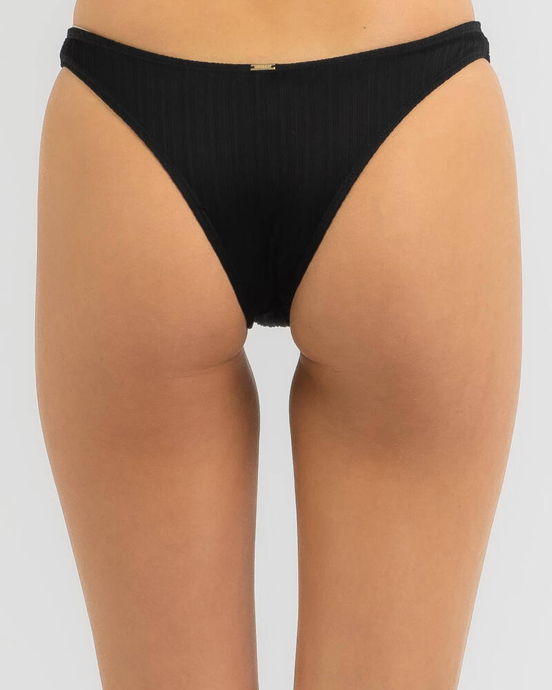 Topanga Willa Rib High Cut Bikini Bottom for Womens