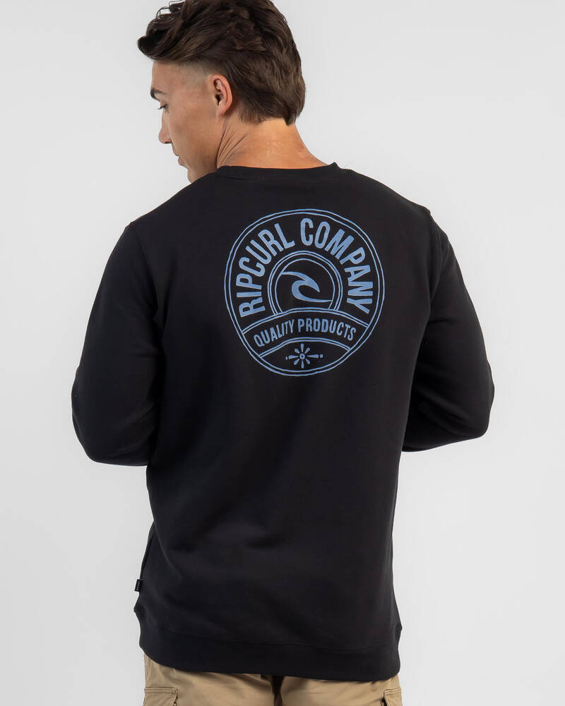 Rip Curl Stapler Crew Neck Sweatshirt for Mens