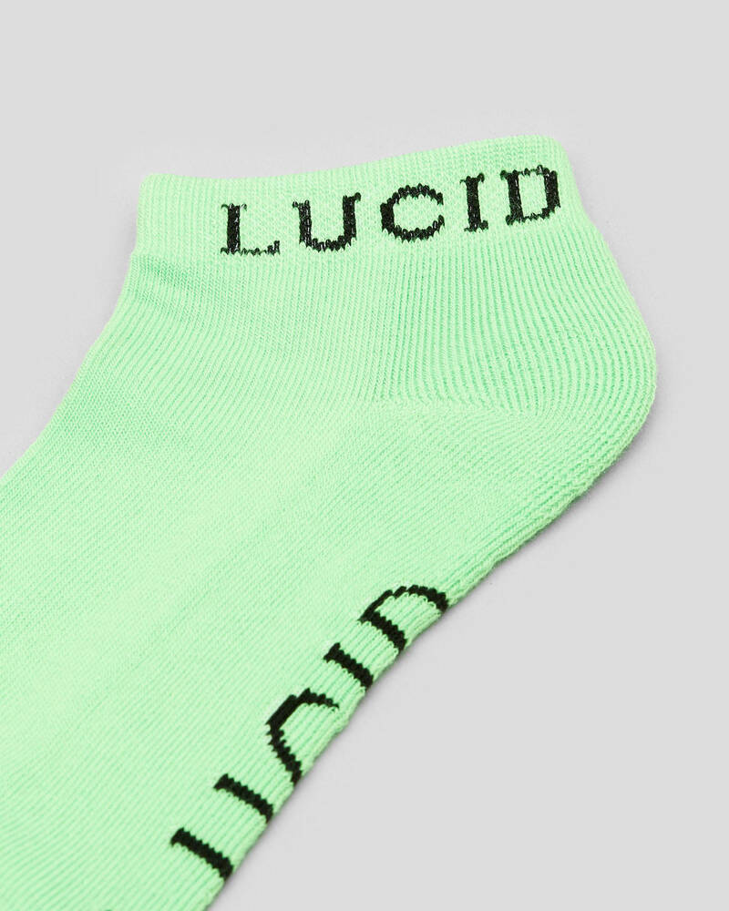 Lucid Fluro Ankle Socks 5 Pack for Mens