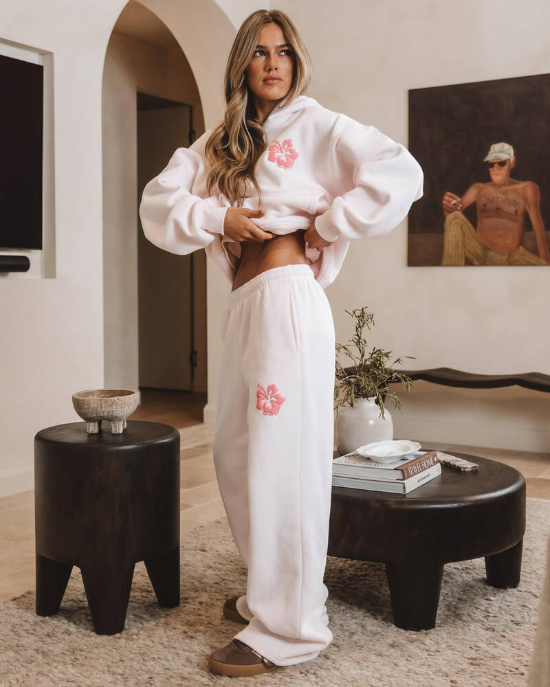 Malibu Lounge Malibu Lounge Hibiscus Sweatpants for Womens